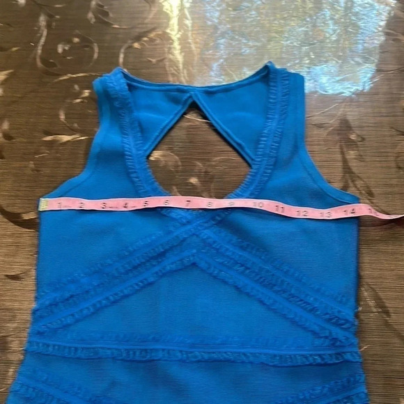 Bebe LUXE BANDAGE HALTER CRISS CROSS DRESS - Picture 11 of 14